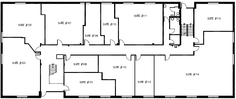 Brookdale West Office Space for Lease - Floor 1 Plan