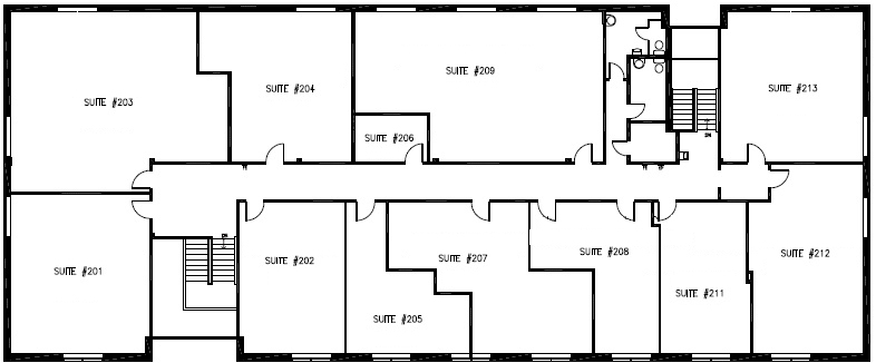 Brookdale West Office Space for Lease - Floor 2 Plan