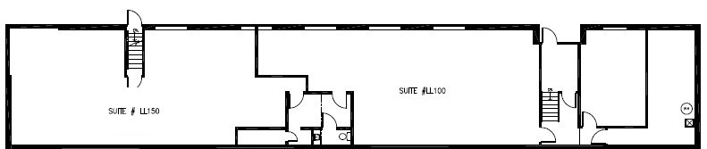 Brookdale West Office Space for Lease - Lower Level Floor Plan